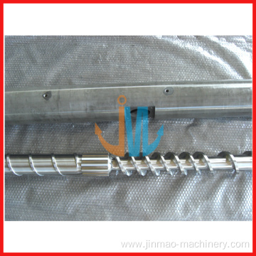 Extruder screw barrel with gas vent/Vented screw barrel